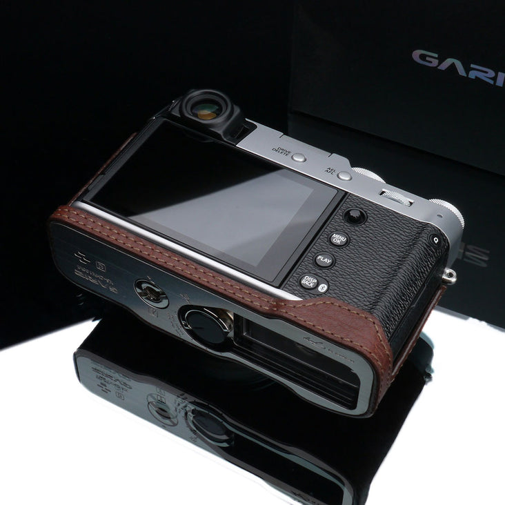 Gariz HG-X100VIBR Brown Leather Camera Half Case for Fujifilm X100VI