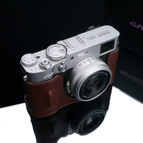 Gariz HG-X100VIBR Brown Leather Camera Half Case for Fujifilm X100VI *PREORDER*