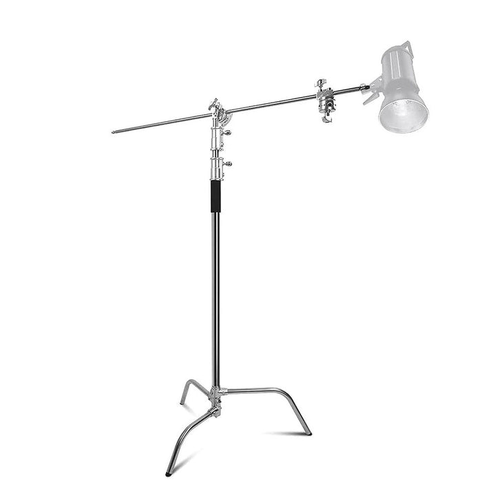 Generic Silver Heavy Duty Photographic C-Stand With Boom Arm (20kg Load) (OPEN BOX)