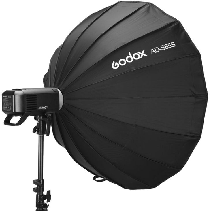 Godox AD400Pro II with 80cm Light Stand, 85cm Parabolic Softbox and X3 Wireless Flash Trigger - Bundle