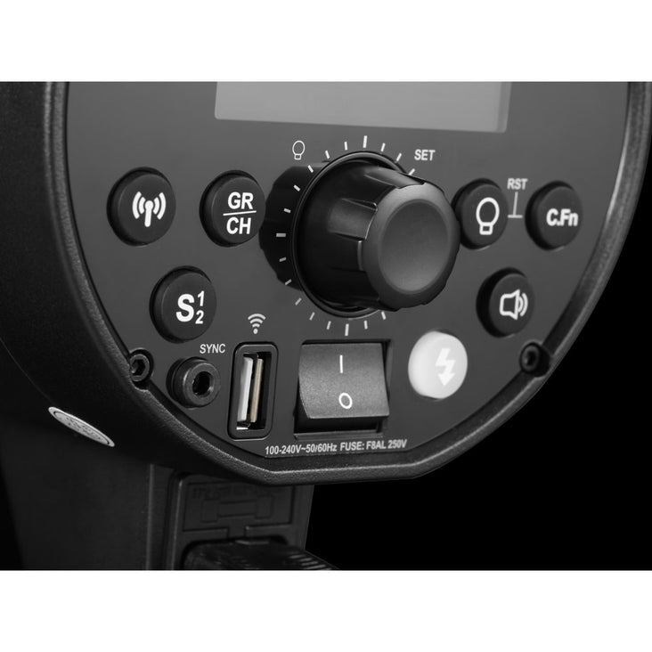 Godox 'Headshot Essentials' Flash Strobe with Parabolic Umbrella Lighting Kit - Bundle