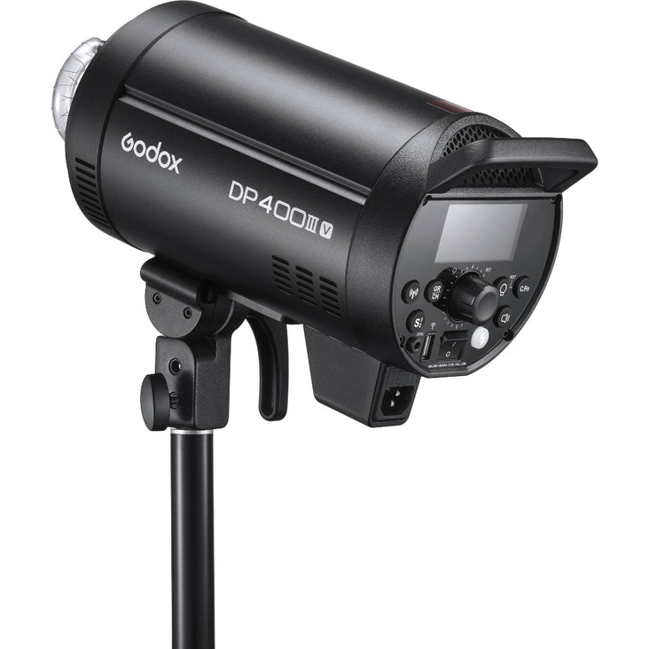 Godox DP400III-V 400W Studio Flash Strobe Light with LED Modelling Lamp (Bowens Mount) - Bundle