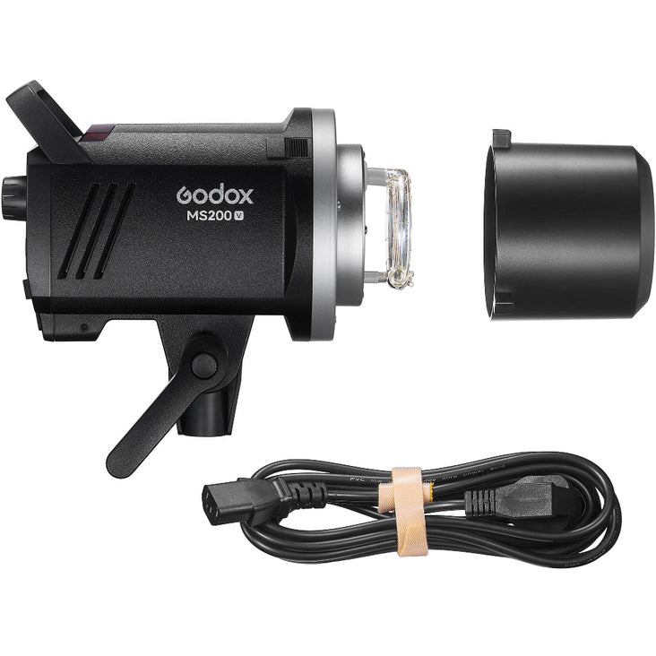 Godox Dual MS200-V 200W Flash Strobe with 60x90cm Softbox, 280cm Light Stand and X2T-F Trigger for Fujifilm - Bundle