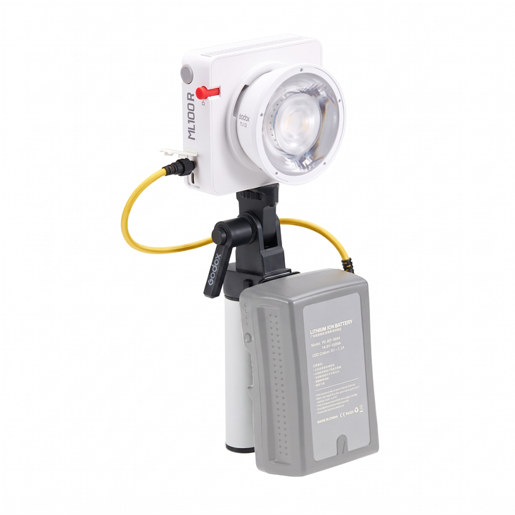 Godox ML100R RGB Portable LED Light Kit 1 (Includes AK-B02 V-lock Battery Handle)