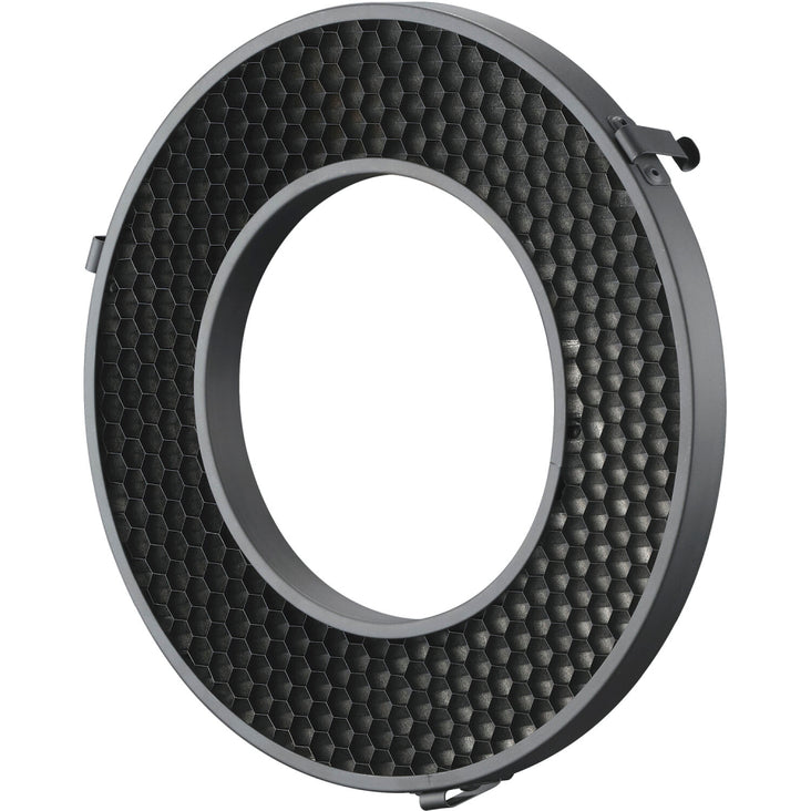 Godox R200 Ring Flash Head with 20°/30°/40° Honeycomb Grids, Reflector, Colour Gel Kit and Carrying Bag - Bundle