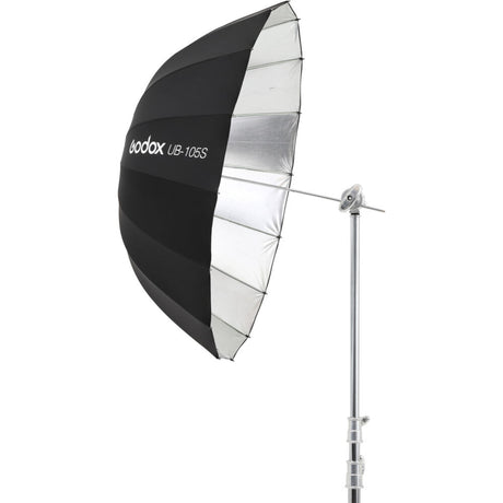 Godox UB-105S 41"/105cm Parabolic Umbrella (Silver) with Diffuser Cover - Bundle