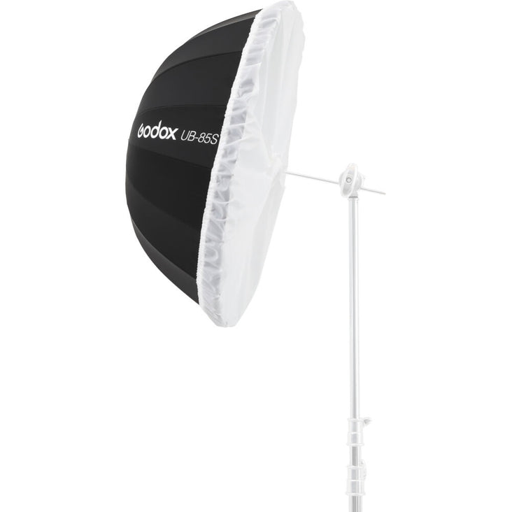 Godox UB-85S 34"/85cm Parabolic Umbrella (Silver) with Diffuser Cover - Bundle