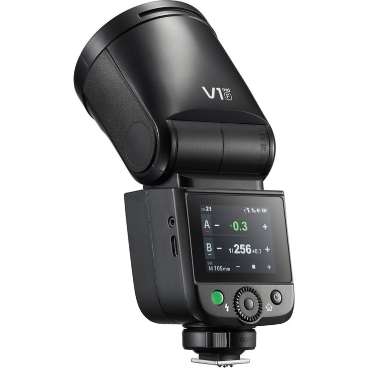 Godox V1 Mid F TTL On-Camera Flash for Fujifilm