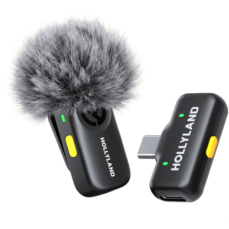 Hollyland LARK A2 Solo with USB-C RX Wireless Microphone (Space Grey)