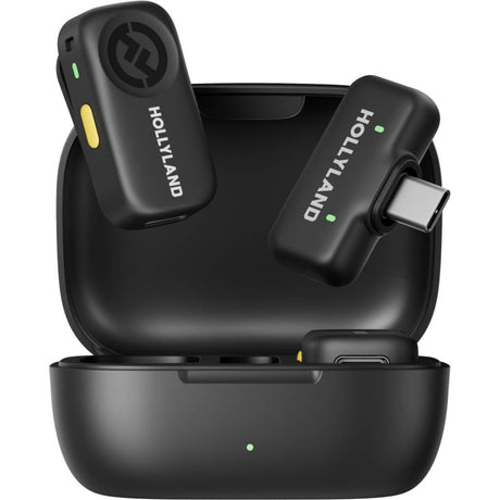 Hollyland LARK A2 Duo with USB-C Wireless Microphone and Charging Case (Space Grey)