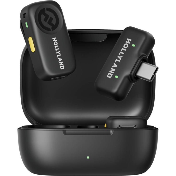 Hollyland LARK A2 Duo with USB-C Wireless Microphone and Charging Case (Space Grey)