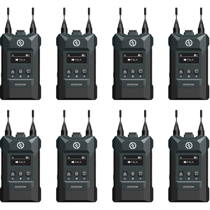 Hollyland Solidcom M1 Full-Duplex Wireless Intercom Solution (4 Beltpacks)