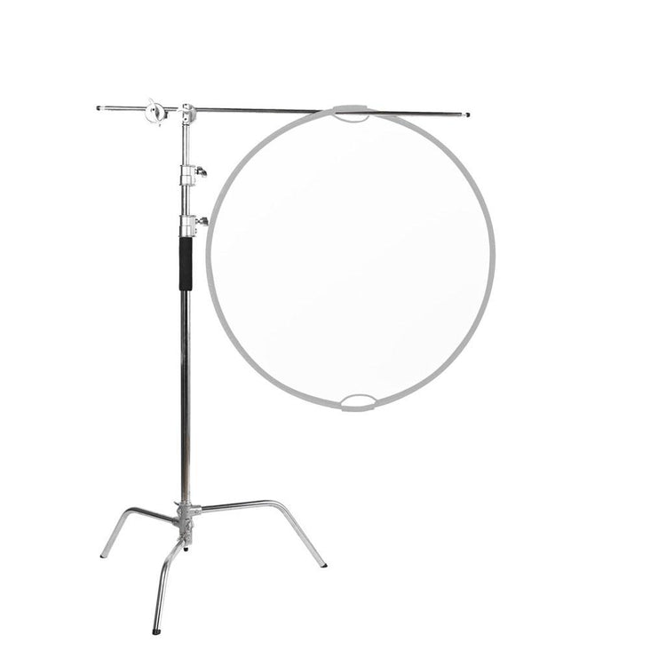 Spectrum Silver Heavy Duty Photographic C-Stand With Boom Arm (20kg Load) (DEMO STOCK)