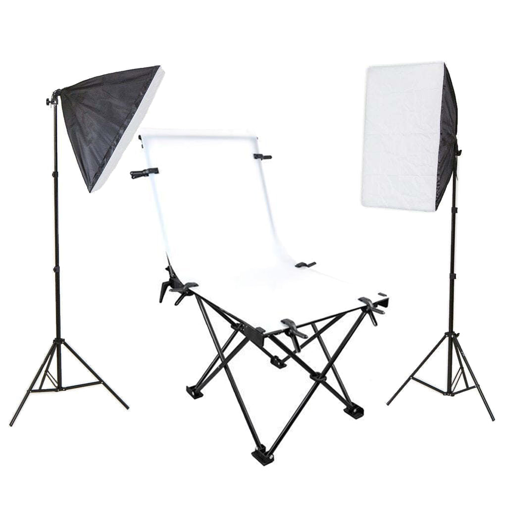 Professional Product Photography Table Double Softbox Kit (60 x 130CM