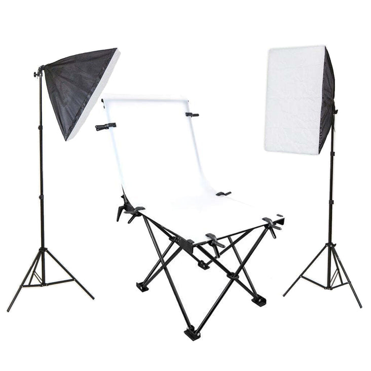 Professional Product Photography Table Double Softbox Kit (60 x 130CM) - Bundle