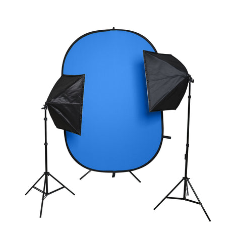 Actor Self-Tape Starter Kit | Pro Chroma Key & Softbox Lighting System - Bundle