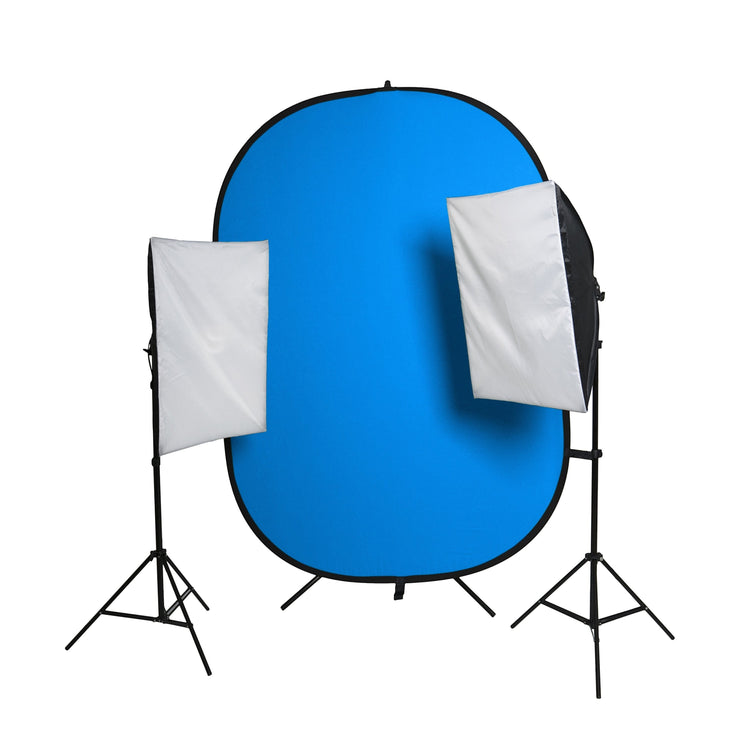 Actor Self-Tape Starter Kit | Pro Chroma Key & Softbox Lighting System - Bundle