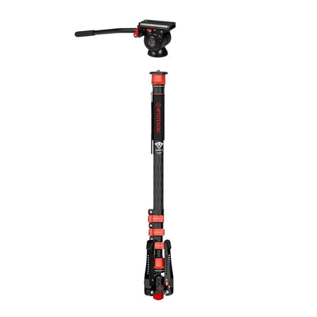 iFootage Cobra 3 C180F Carbon Fibre Monopod & Komodo K5 Fluid Head Bundle