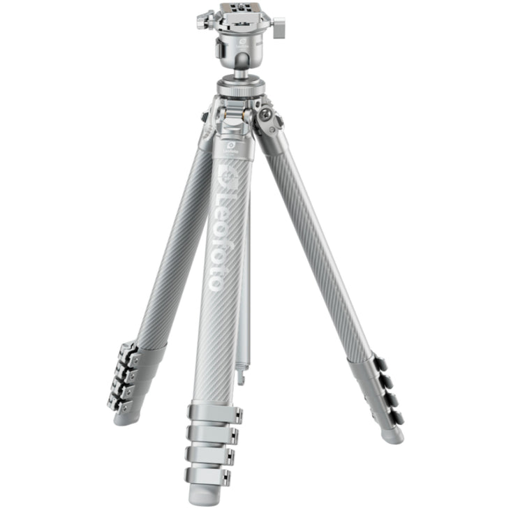Leofoto AZ-235C Carbon Fibre Travel Tripod + MBH-30 Inverted Ball Head - Silver