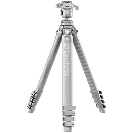Leofoto AZ-235C Carbon Fibre Travel Tripod + MBH-30 Inverted Ball Head - Silver