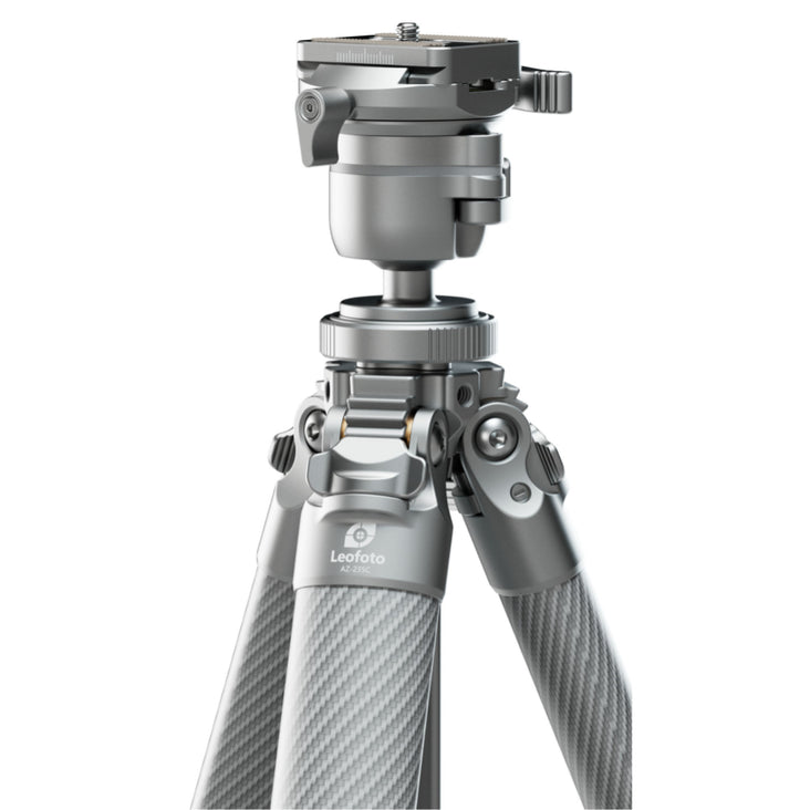Leofoto AZ-235C Carbon Fibre Travel Tripod + MBH-30 Inverted Ball Head - Silver