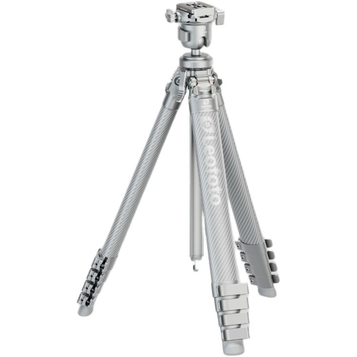 Leofoto AZ-235C Carbon Fibre Travel Tripod + MBH-30 Inverted Ball Head - Silver