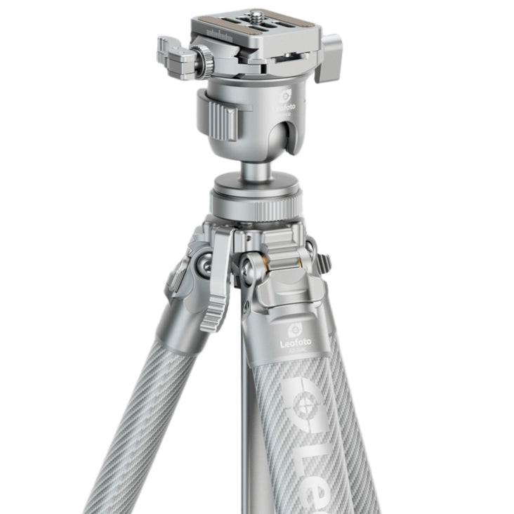 Leofoto AZ-235C Carbon Fibre Travel Tripod + MBH-30 Inverted Ball Head - Silver