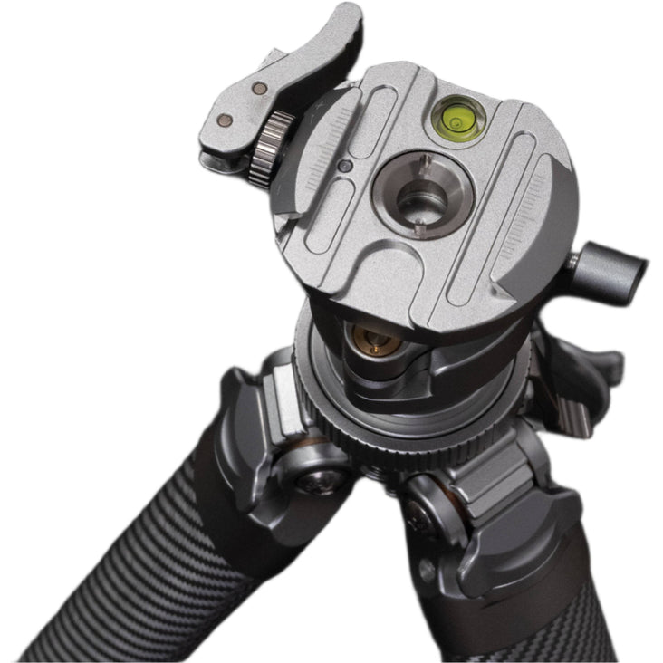 Leofoto AZ-235C Carbon Fibre Travel Tripod + MBH-30 Inverted Ball Head - Silver