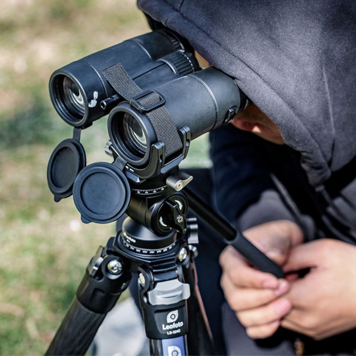 Leofoto BC-01 Binocular Clamp 30-70mm with Arca Swiss Mounting Foot