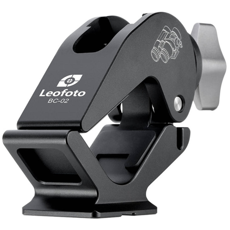 Leofoto BC-02 Binocular Clamp 28-60mm with Arca Swiss Mounting Foot