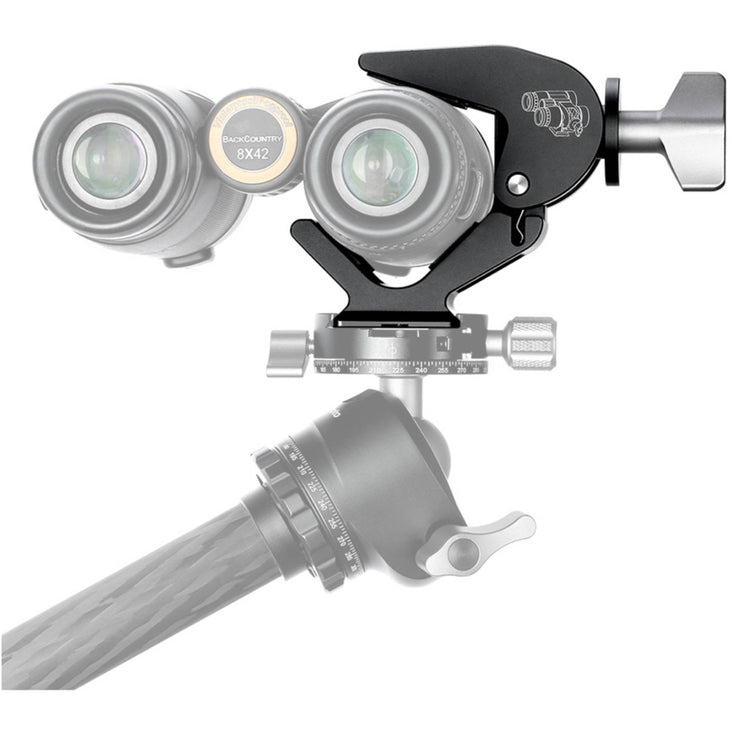 Leofoto BC-02 Binocular Clamp 28-60mm with Arca Swiss Mounting Foot