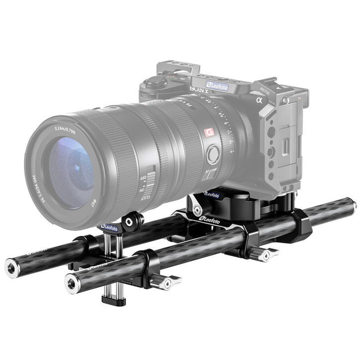 Leofoto BP-01 KIT Universal Base Plate with Carbon Fibre Rods