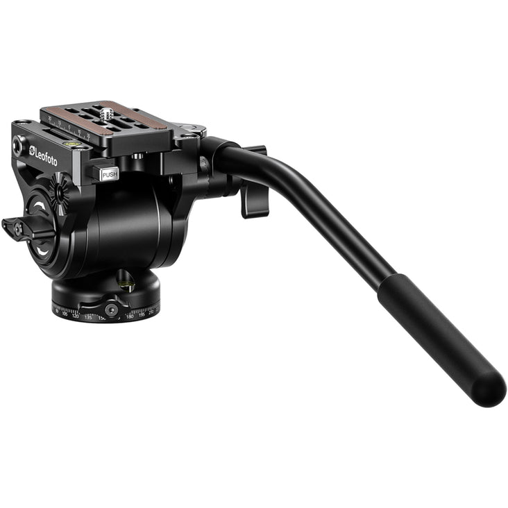 Leofoto BV-5L 50mm Base Fluid Video Head with Arca QP-70N Plate