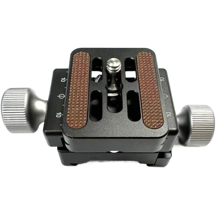 Leofoto DDC-38 38mm Bidirectional and Subtend Double Clamp with BPL-50N Plate