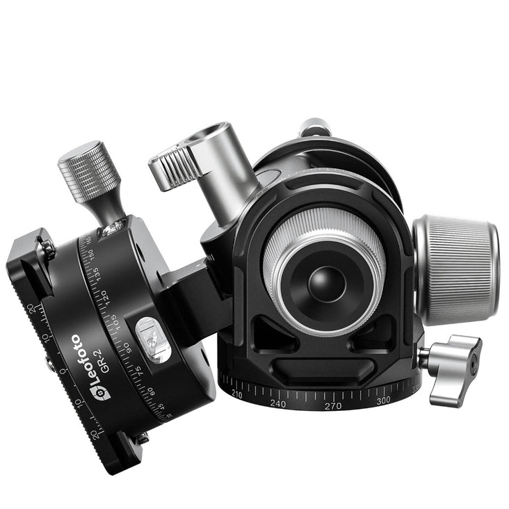 Leofoto G4 Pro 60mm 3-Axis Geared Head with GR-2 Geared Panning Clamp