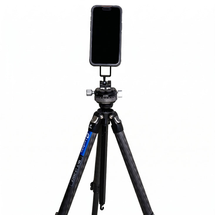 Leofoto Hybrid Content Creator PRO 158cm Carbon Fibre Tripod + PS-5 MagSafe Smart Phone Stand - Bundle