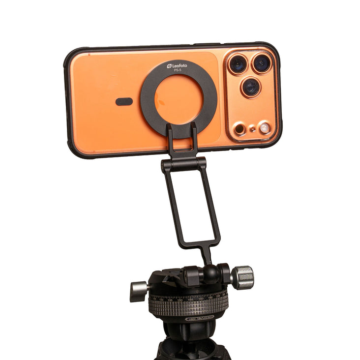 Leofoto Hybrid Content Creator PRO 158cm Carbon Fibre Tripod + PS-5 MagSafe Smart Phone Stand - Bundle