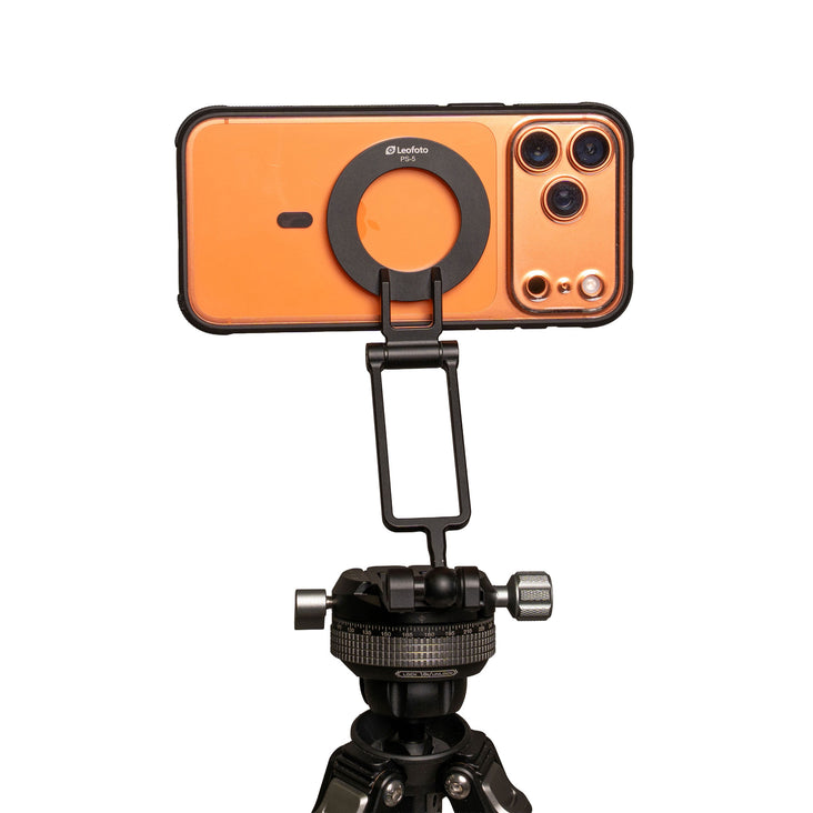 Leofoto Hybrid Content Creator PRO 158cm Carbon Fibre Tripod + PS-5 MagSafe Smart Phone Stand - Bundle