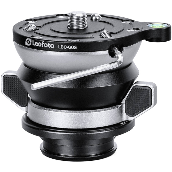 Leofoto LBQ-60S Black 61mm Levelling Base for LQ-324, LQ-365 and LG-324