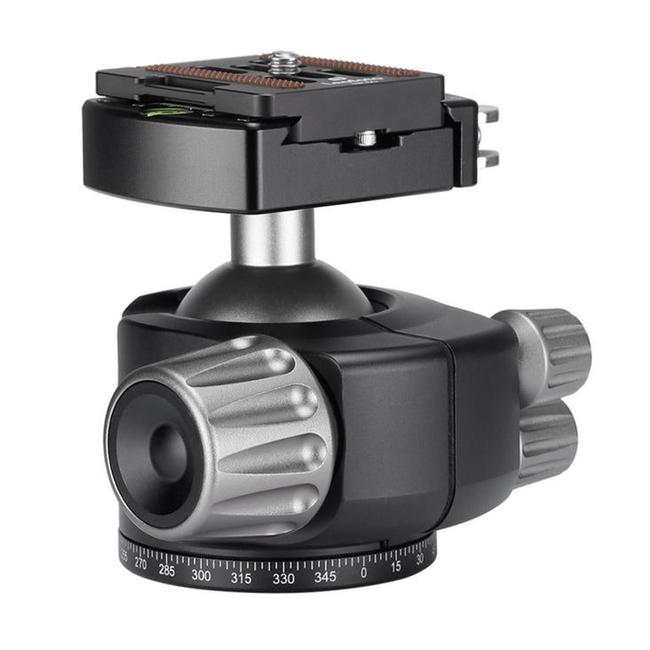 Leofoto LH-40LR 40mm Low Profile Ball Head with LR-50 Quick Release Lever Clamp and NP-50 Plate