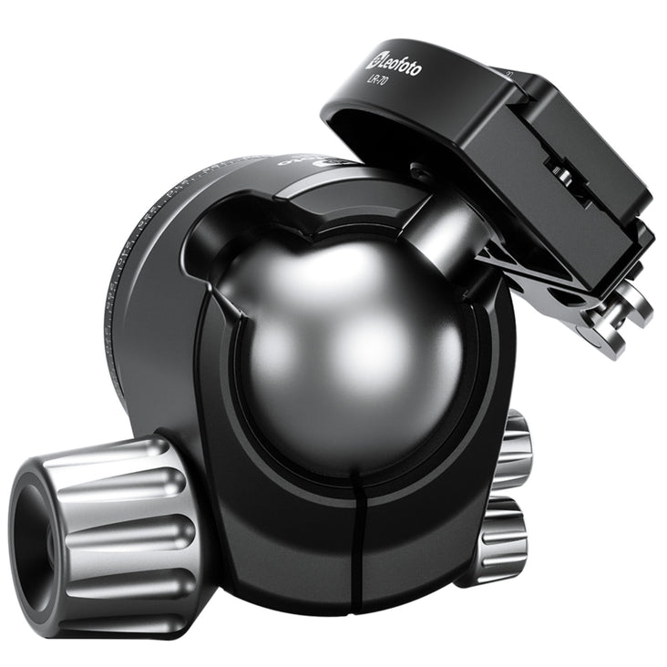 Leofoto LH-55LR 55mm Low Profile Ball Head with LR-70 Quick Release Lever Clamp and QP-70N Plate
