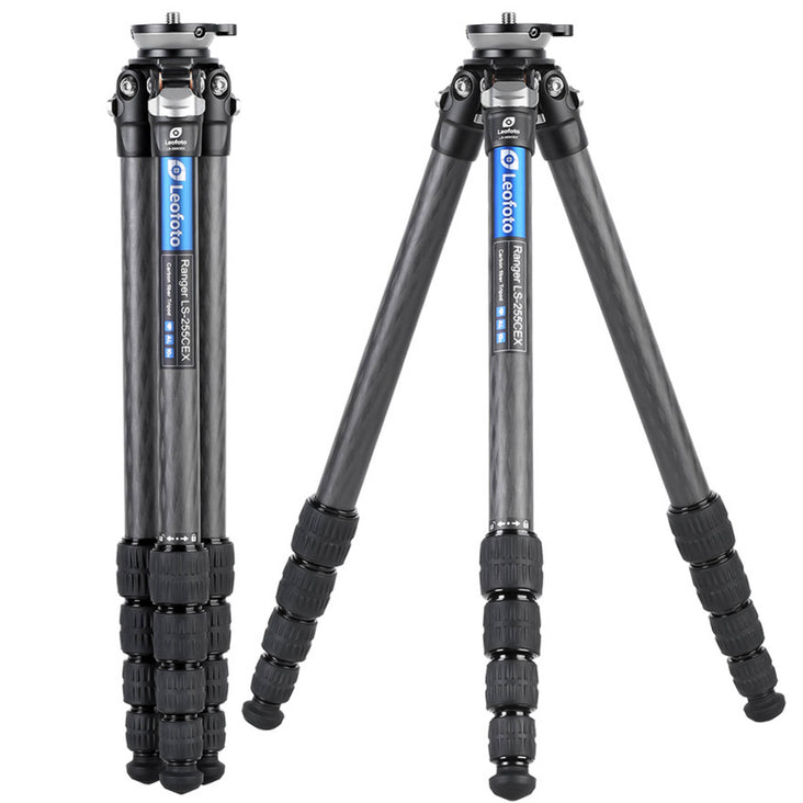 Leofoto LS-255CEX Ranger Carbon Fibre Tripod with BV-1R Fluid Video Head - Bundle