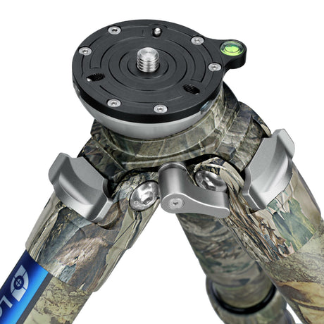Leofoto LS-365CEX Ranger Levelling Base Series 5 Section Carbon Fibre Tripod - Camouflage