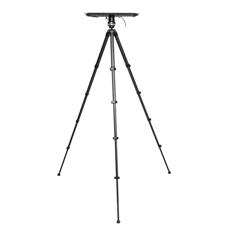 Leofoto Carbon 158cm Tripod & LCH-2 Laptop Tray Pro Portable Tether Station - Bundle