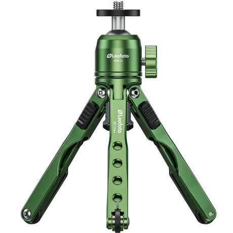 Leofoto MT-03 Mini Table Top 2 Section Tripod with MBH-20 Ball Head - Green