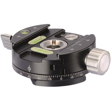 Leofoto PAN-02 15 Deg. Indexing Panning Clamp with QP-70N Plate