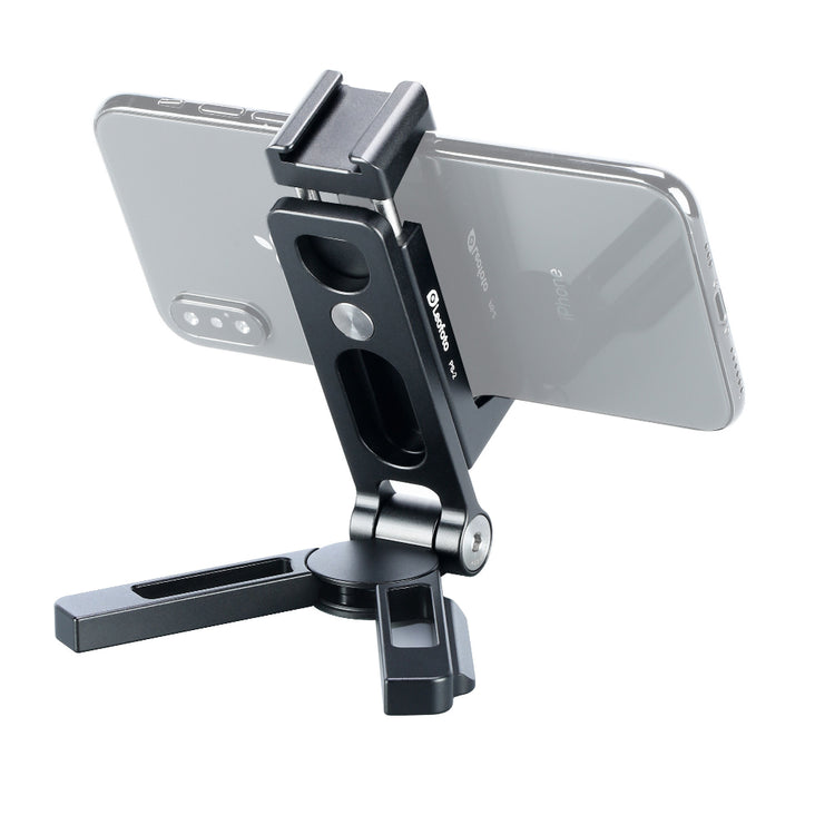 Leofoto PS-2 Black Folding Phone Stand with Arca Swiss Foot - Black