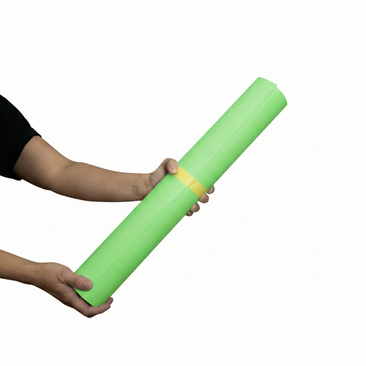 Spectrum 50cm Non Reflective Seamless Paper Roll Backdrop Offcuts - Limelight Green