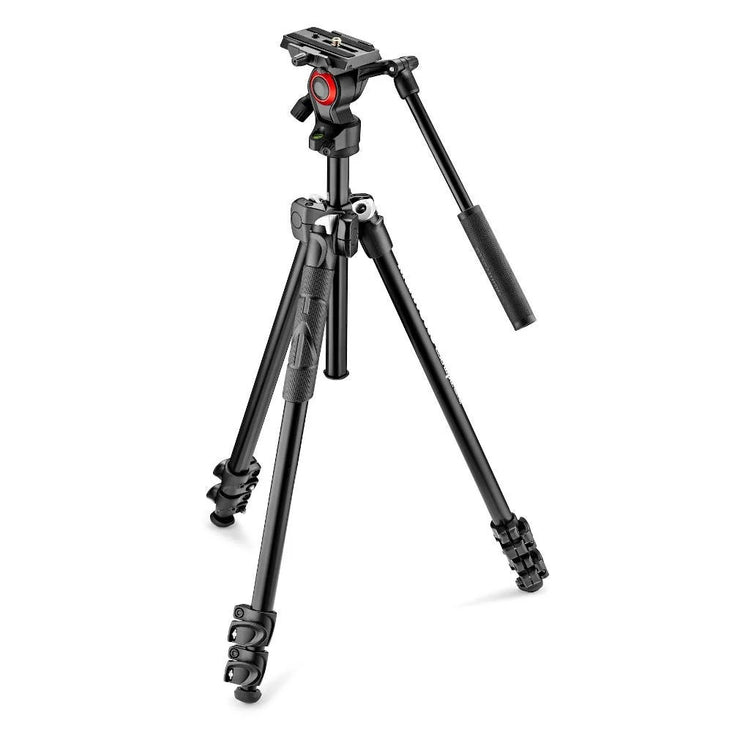 Manfrotto 290 Light Aluminium Tripod Kit with Befree Live Fluid Video Head (MK290LTA3-V)
