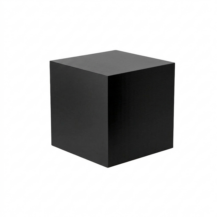 Spectrum PRINT.PROPS Styling Photography Prop - Cube - 100x100x100mm (Midnight Black)